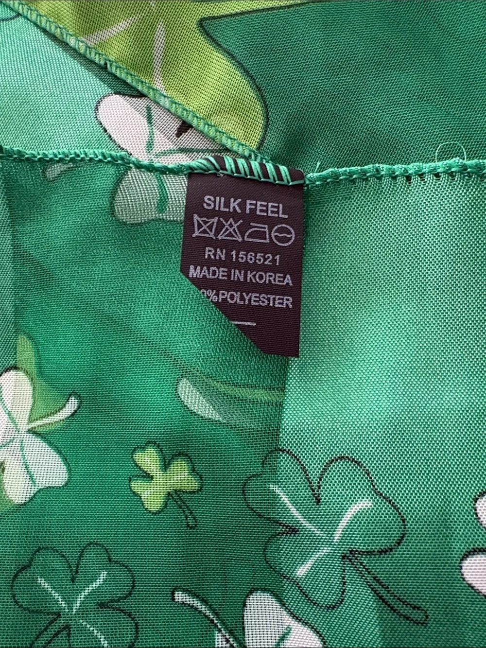 Green Shamrock Scarf - Lightweight Women’s Wrap